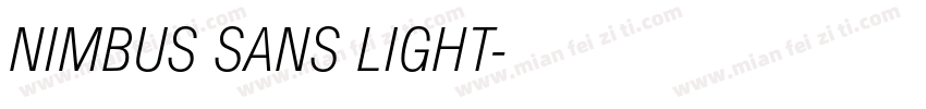 NIMBUS SANS LIGHT字体转换